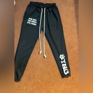 Sync Rhinestone Joggers Black
Size (L)